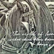 Carriage Horse Quote Art Print