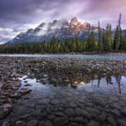 Castle Mountain Art Print