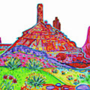 Castle Rock Peak Art Print