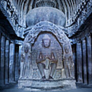 Cave 10 In Ellora, India Art Print