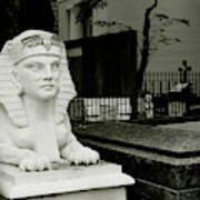 Cemetery Sphinx In Manila Art Print