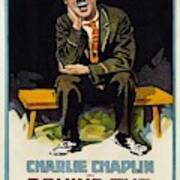 Charlie Chaplin In Behind The Screen -1916-. Art Print