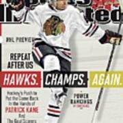 Chicago Blackhawks Patrick Kane, 2013-14 Nhl Hockey Season Sports Illustrated Cover Art Print