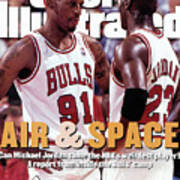 Chicago Bulls Dennis Rodman And Michael Jordan Sports Illustrated Cover Art Print