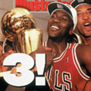 Chicago Bulls Michael Jordan, 1993 Nba Finals Sports Illustrated Cover Art Print
