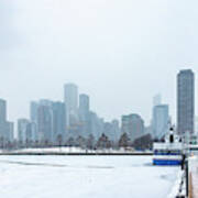 Chicago In Winter Art Print