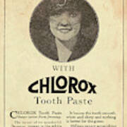 Chlorox Tooth Paste, 1921 Art Print