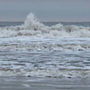 Choppy Surf On The Atlantic Art Print