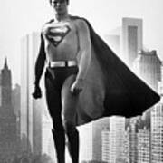 Christopher Reeve As Superman Art Print