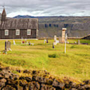 Church Cemetery Of Iceland Art Print