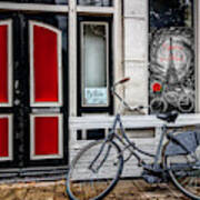 City Bike Downtown Art Print