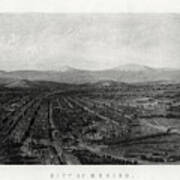 City Of Mexico, 1883. Artist Henry Art Print