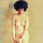 Vintage Hollywood Stars Nude - Clara Bow, Vintage Movie Star Nude Painting by Esoterica Art Agency - Pixels