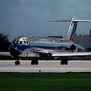 Classic Eastern Airlines Dc-9 At Miami Art Print