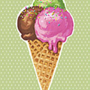 Classic Ice Cream Art Print