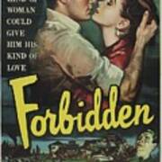Classic Movie Poster - Forbidden Art Print