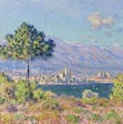 Claude Monet French, 1840-1926,  Antibes, View Of The Plateau Notre-dame Art Print