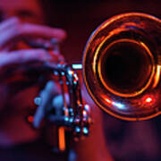 Close-up Of The Cone Of A Trumpet With Art Print