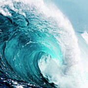Close-up View Of Huge Ocean Waves Art Print