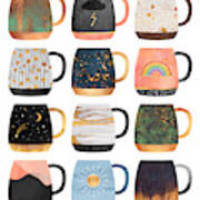 Coffee Cup Collection 2 Art Print