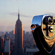 Coin Operated Binoculars And Empire Art Print