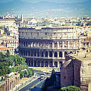 Coliseum In Rome Art Print