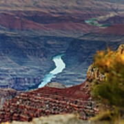 Colorado River Down In Grand Canyon Art Print