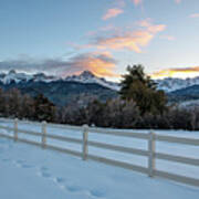 Colorado Sunset In Ridgway Art Print