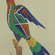Colored Hawk Art Print