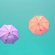 Colorful Umbrellas Art Print