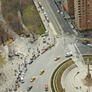 Columbus Circle And Cenral Park Art Print