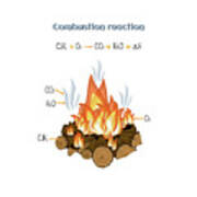 Combustion Reaction Art Print