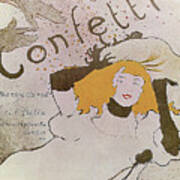 Confetti, 1893. Artist Henri De Art Print