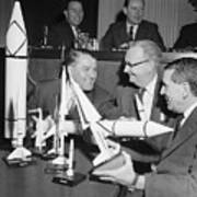 Congressmen Examine Missile Models Art Print