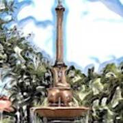 Coral Gables De Soto Fountain Art Print