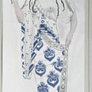 Costume Design For Ida Rubinstein Art Print