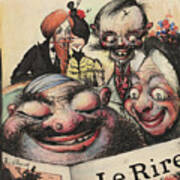 Cover Design For The Le Rire Magazine Art Print