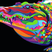 Crocodile Smile Art Print