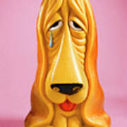 Crying Sad Dog Art Print