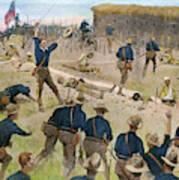 The Storming Of San Juan Hill, Cuba, 1898 Art Print