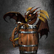 Dark Beer Dragon Art Print