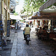 Debt Wracked Greece Prepares For Art Print