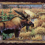 Deco Moose Art Print