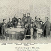 Delegates At The Congress Of Paris Art Print