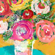 Delightful Bouquet 4- Art By Linda Woods Art Print