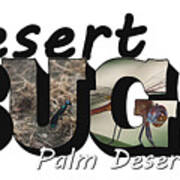 Desert Bugs Big Letter Art Print