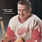 Detroit Red Wings Howie Young Sports Illustrated Cover Art Print