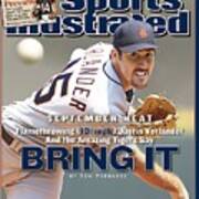 Detroit Tigers Justin Verlander... Sports Illustrated Cover Art Print