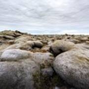 Different Iceland Landscape With Lava Art Print