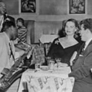 Doris Duke, Joe Castro, And Big Jay Art Print